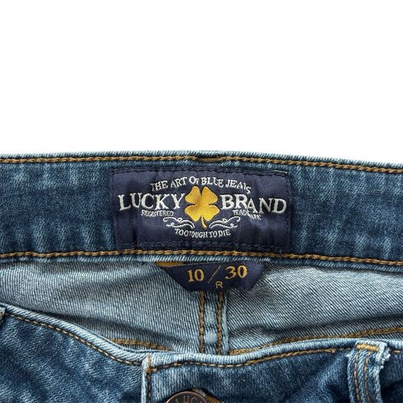 Lucky Brand Women’s Lolita Boot Jeans Size 10/30 Dark Wash Mid Rise Denim - Picture 3 of 6